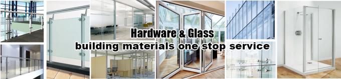 Cửa sắt xoay phía trước bằng thủy tinh trong suốt với thiết kế đồ họa thép và nhôm 0