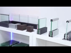 Xanh nhôm U kênh kính hàng rào 10mm dày không khung kính balustrade