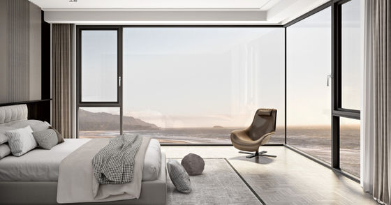 Aluminium bền Swing cửa sổ mở với kính mạ và kính cách nhiệt