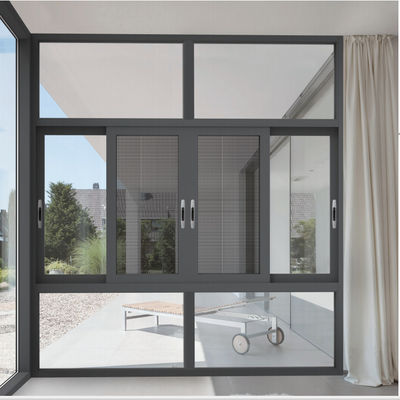 Customized Aluminum Horizontal Sliding Windows Tăng năng lượng Aluminum Sliding Glass Window