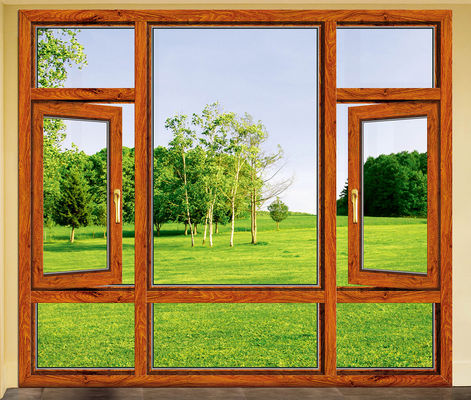 Bột phủ nhôm nghiêng cửa sổ quay với nhiệt chống và âm thanh