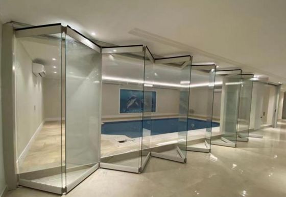 Chống bão kính cứng cửa gấp đôi an ninh cao tùy chỉnh