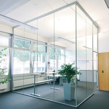 chất lượng  Dustproof Glass Partition Wall Easy Cleaning Glass Office Partitions nhà máy sản xuất