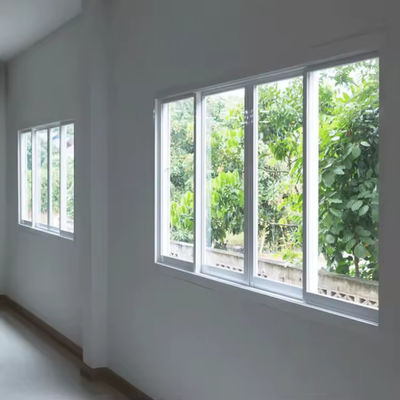 Các cửa sổ trượt khung nhôm chống âm thương mại với kính cách nhiệt