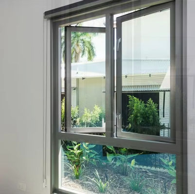 Thiết kế mới Aluminium Casement swing Window With Tempered Glass