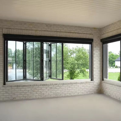 Custom ban công nhôm cửa sổ gấp tempered cách nhiệt cửa sổ gấp kính