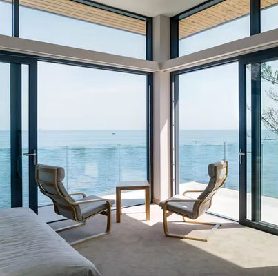 Giảm tiếng ồn Cửa trượt nhôm kính cách nhiệt 3 mét Cửa trượt nhôm