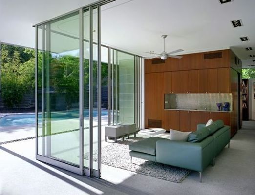 Thermal Break cửa trượt nhôm bên trong với kính cách nhiệt nóng