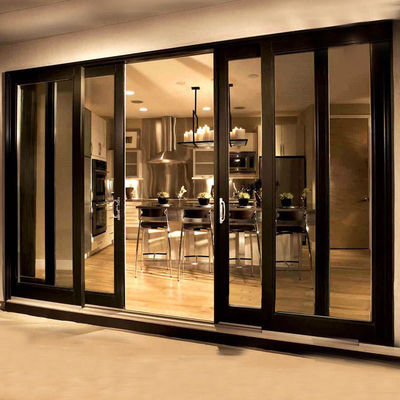 Thermal Break cửa trượt nhôm bên trong với kính cách nhiệt nóng