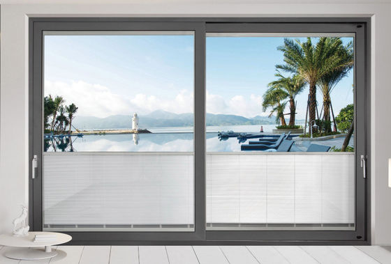 Cửa trượt thủy tinh thông minh nhôm thermal break multi slide patio