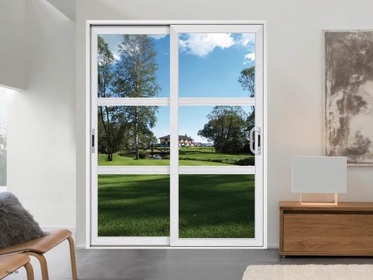 Cửa trượt bằng kính bảo mật cách ly hồ sơ nhôm Break nhiệt thay thế cửa trượt bằng kính