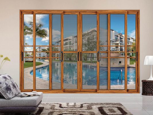 Cửa kính trượt nhôm dày bền phong cách mở ngang