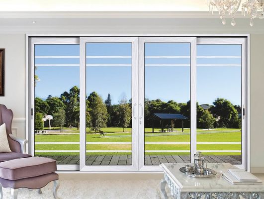 Tùy chỉnh cửa kính trượt lớn Patio khung nhôm phủ bột