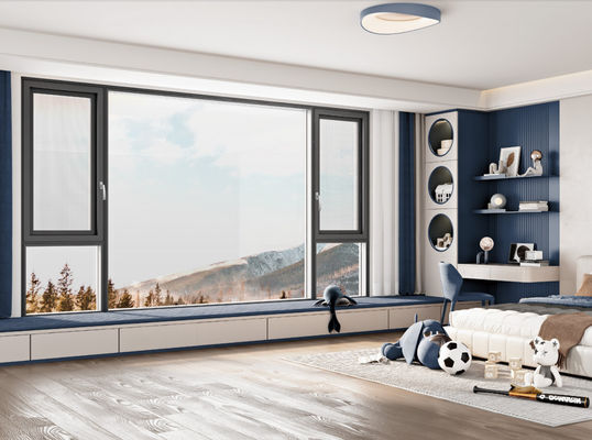 Màn kính mở bằng nhôm với kính cách nhiệt và kính mạ mạ