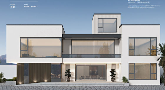 Cửa sổ được bảo vệ bằng thép nhôm với kính cách nhiệt và khóa nhiều điểm