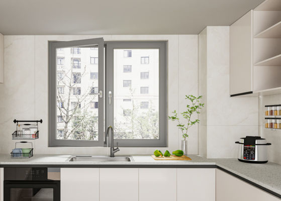 SZG Tiết kiệm không gian nhôm mở cửa sổ ra ngoài để lưu thông không khí tối đa