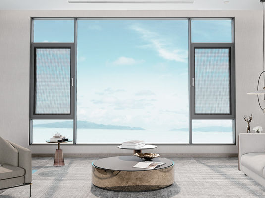 Dễ bảo trì Aluminium Swing Window Kháng ăn mòn Swing Glass Window