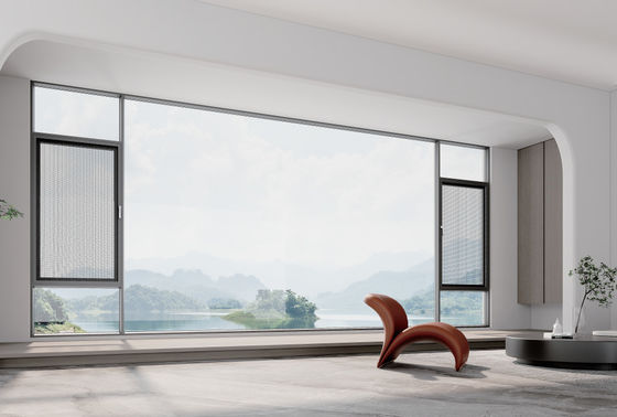 Bảo mật Laminated Glass Aluminium Casement Windows Kháng bảo trì