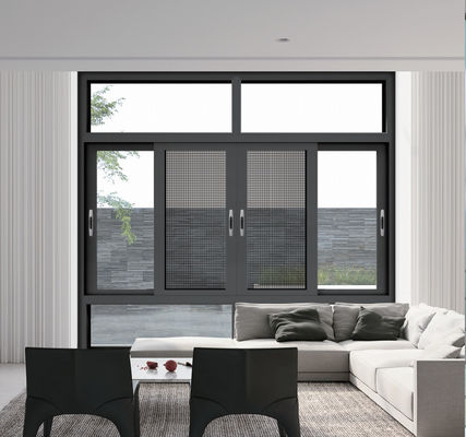Customized Aluminum Horizontal Sliding Windows Tăng năng lượng Aluminum Sliding Glass Window