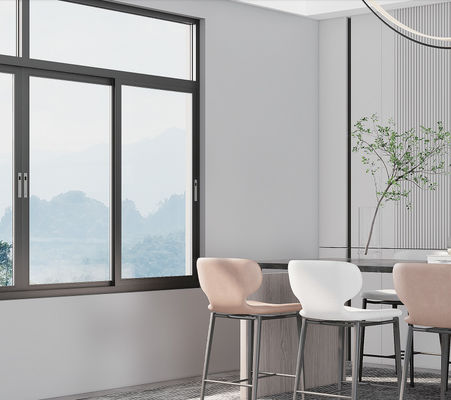 SZG bột phủ cửa sổ nhôm trượt với hệ thống khóa đa điểm và phần cứng