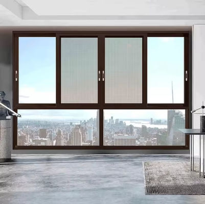 Các cửa sổ trượt nhôm thương mại tùy chỉnh để bảo vệ côn trùng