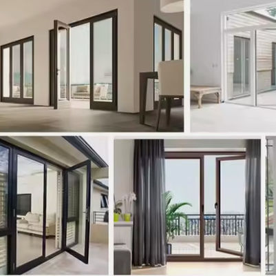 Thermal Break Aluminium Glass Swing Door Open Casement Kháng ăn mòn