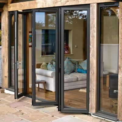 Eco thân thiện nhôm cửa gấp văn phòng break nhiệt cửa gấp sân thượng