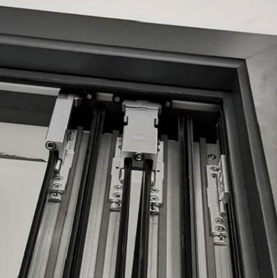 Căng cách nhiệt Cửa Patio gấp nhôm Cửa gấp nhôm tùy chỉnh Đường gấp đôi màu trắng