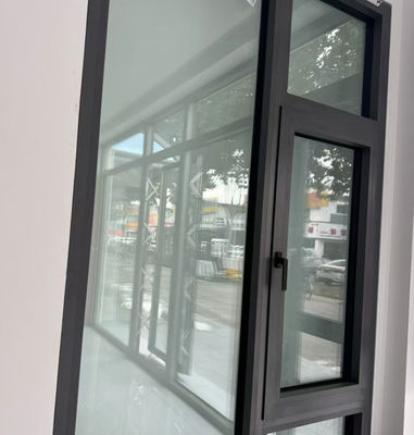 Aluminium Swing Sash Window Fluorocarbon phun bằng kính mạ