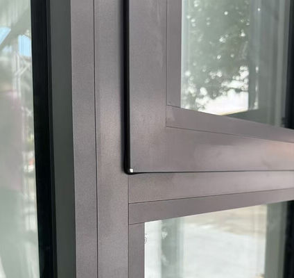 Kiểm soát không thấm nước Aluminium Swing Window Laminated Glass Window Swing Open