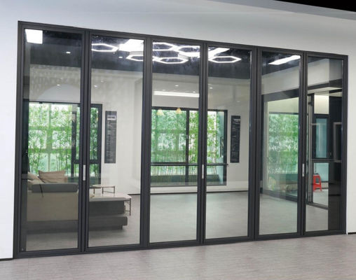 Cửa gấp nhôm chống bão Cửa gấp thủy tinh nóng tùy chỉnh