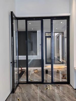 Chống bão nội bộ nhôm cửa gấp đôi bột lớp phủ