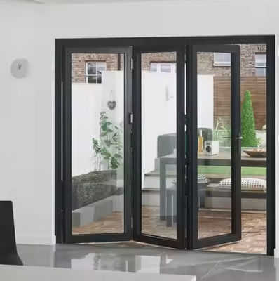Chống bão nội bộ nhôm cửa gấp đôi bột lớp phủ