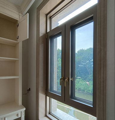 Cửa sổ lắc nhôm thủy tinh hai kính