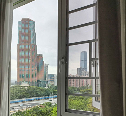 Cửa sổ lắc nhôm thủy tinh hai kính