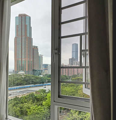 Cửa sổ lắc nhôm thủy tinh hai kính