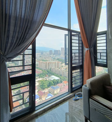 Mẫu cửa sổ nhôm hiện đại kính cách nhiệt cửa sổ mở