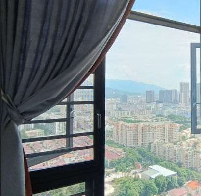 Mẫu cửa sổ nhôm hiện đại kính cách nhiệt cửa sổ mở