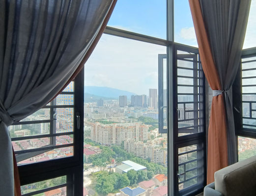 Hình khung nhôm lơ lửng cửa sổ tùy chỉnh với kính cách nhiệt