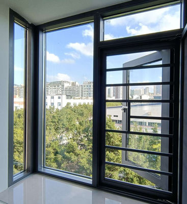 High Grade Aluminium Swing Window Với Multi Point Locking Và Tempered Insulated Glass