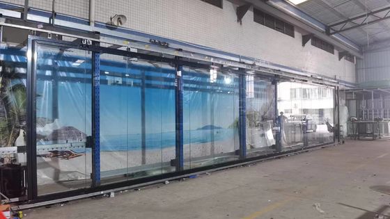Slim Frame Aluminium Bi Fold Doors With Tempered Safety Laminated Glass (Cửa gấp đôi bằng nhôm có khung mỏng với kính bảo vệ được làm nóng)