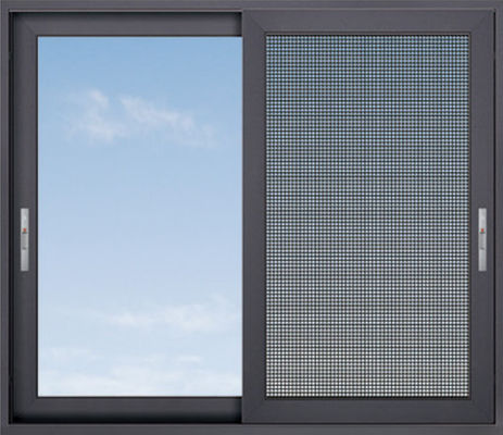 Bảo hiểm nhiệt Aluminium cửa sổ trượt kính cách nhiệt Aluminium khung cửa sổ trượt