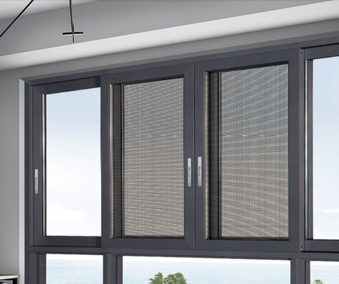 Khóa đa điểm nhôm trượt sash cửa sổ với bảo vệ côn trùng và kính cách nhiệt