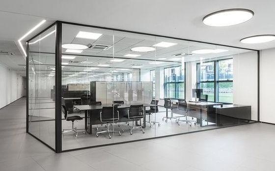 Thiết kế hiện đại kính tường ngăn chắn chống âm thanh kính thương mại ngăn chắn