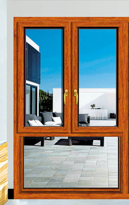 Bột phủ nhôm nghiêng cửa sổ quay với nhiệt chống và âm thanh