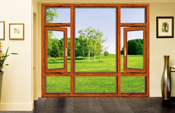 Bột phủ nhôm nghiêng cửa sổ quay với nhiệt chống và âm thanh