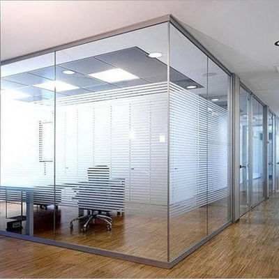 Thiết kế hiện đại An toàn kính không khung tường văn phòng kính mạ chống âm