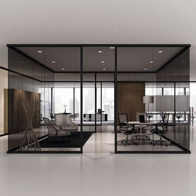 Máy kính màu sắc nội thất kính phân vùng sử dụng trong nhà với khung nhôm