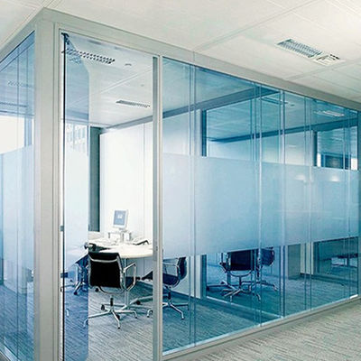 Máy kính màu sắc nội thất kính phân vùng sử dụng trong nhà với khung nhôm