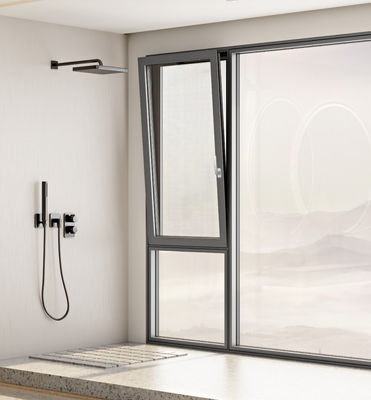 Phòng chống thời tiết nghiêng quay cửa sổ nhôm với bảo vệ an toàn